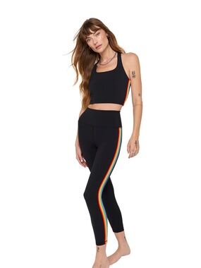 Spiritual Gangster Ada Rainbow 7/8 High-Waist Leggings  - Women